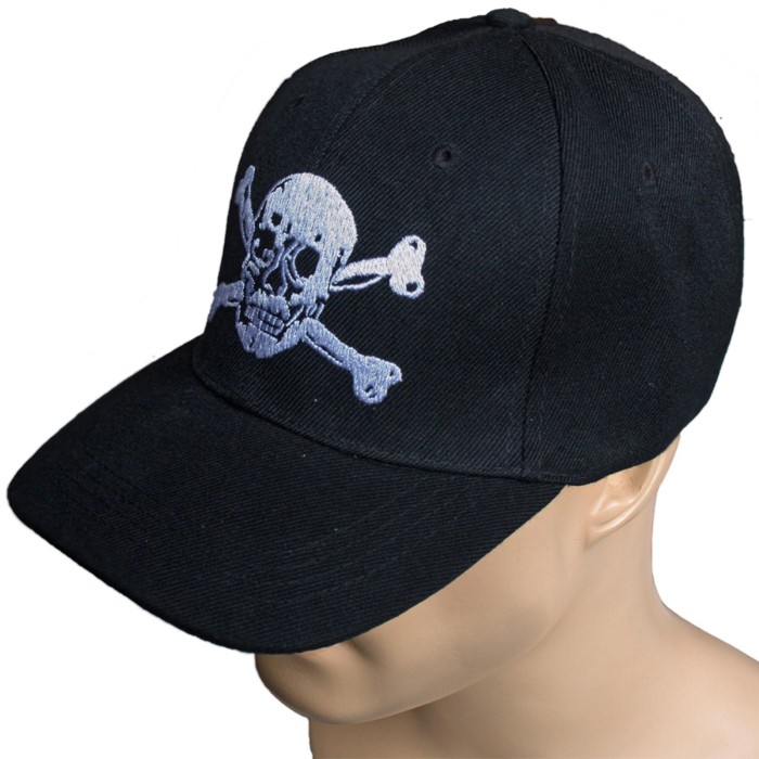 Pure Trash BB Cap, Totenkopf, schwarz